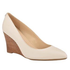 Cal 9x9 Dress Wedges (Ivory Leather)